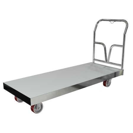 Vestil Silver Aluminum Sheet Deck Platform Truck 24 x 60 ASD-2460